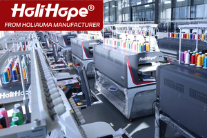 เครื่องปักผ้าฮอลิโอมา โฮลิโฮป รุ่น 4 หัว 15 สี สำหรับงานพาณิชย์  มอเตอร์เซอร์โวเต็มรูปแบบ  ระบบคอมพิวเตอร์  ใหม่  ความเร็ว 1200 จุดต่อนาที - Product Image 5