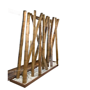 Hermosos Postes de Bambú Moso Crudo, Cañas de Bambú Gigantes, Biombos de Bambú para Dormitorio, para Decoración y Construcción del Hogar - Product Image 1