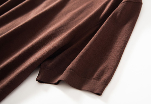 Camicia di lana di Cashmere per gli uomini maglia semplice T-Shirt girocollo accogliente Mongolian <span class=keywords><strong>uomo</strong></span> manica corta maglione da <span class=keywords><strong>uomo</strong></span> - Product Image 2