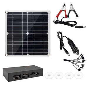 แผงโซลาร์เซลล์แบบยืดหยุ่น 12W 18V โมโนคริสตัลไลน์ซิลิคอนโมดูลไฟฟ้าโซลาร์เซลล์กลางแจ้งพร้อมเอาต์พุต USB สำหรับการตั้งแคมป์และการเดินทาง - Product Image 1