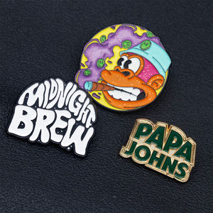 メーカー卸売 最高品質 カスタム ソフト/ハードブローチ 学校ロゴ エナメルバッジ ラペルピン 販促ギフト - Product Image 1