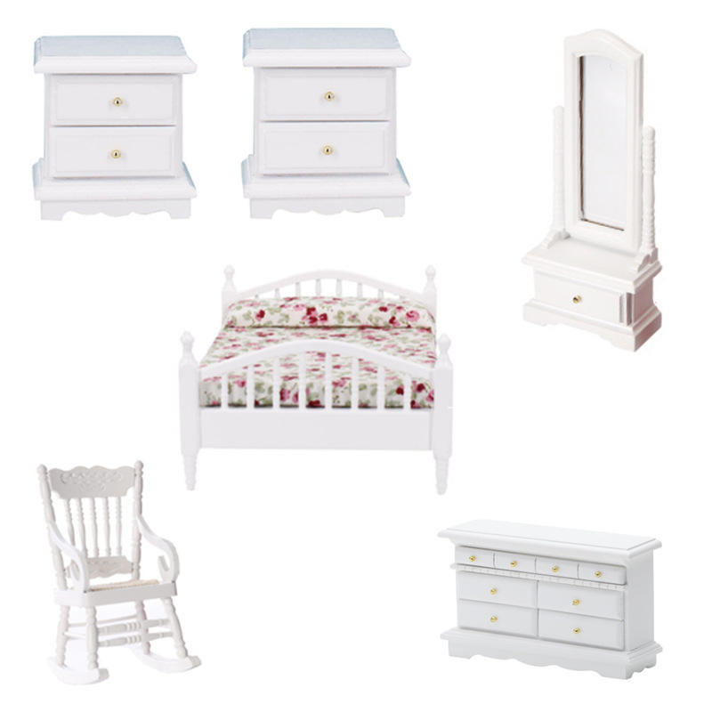 Doll house bedroom 6-piece suit