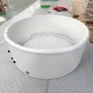 Vasca Idromassaggio Gonfiabile Rotonda Autoportante per Esterni con Getti d'Aria e LED, <span class=keywords><strong>Piscina</strong></span> Sportiva per 2 Persone - Product Image 4