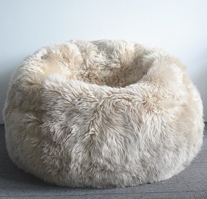 Nouveau Design de meubles d'intérieur en peau de mouton pouf doux Relax fauteuil paresseux en peau de mouton - Product Image 1