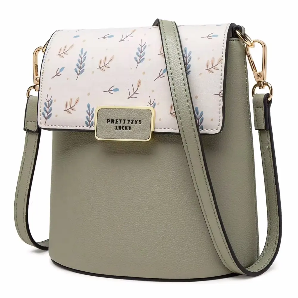 PRETTYZYS 2020 महिला हैंडबैग पु छोटे कंधे Crossbody बैग फैशन चमड़े बाल्टी बैग महिलाओं के हैंडबैग