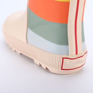 Zapatos <span class=keywords><strong>DE</strong></span> SEGURIDAD impermeables <span class=keywords><strong>de</strong></span> goma arcoíris, <span class=keywords><strong>Botas</strong></span> <span class=keywords><strong>de</strong></span> lluvia <span class=keywords><strong>para</strong></span> niños y niñas - Product Image 6