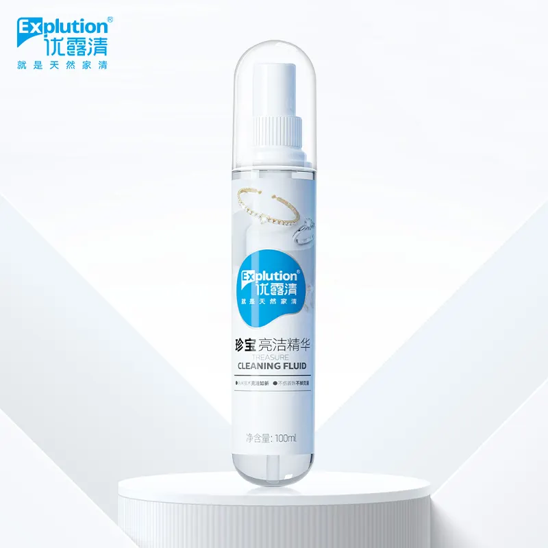 2024 New Product 100ml Bracelet Cleaner liquid with protection diamond glasses jewelry cleaner spray