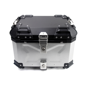 Caja superior plateada de diseño X de 45L, caja superior de <span class=keywords><strong>aluminio</strong></span> de gran capacidad para motocicleta, cajas traseras, Maleta de viaje apta para todas las motocicletas - Product Image 2