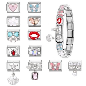 Exquisite Electroplated Pendant Colorful Design Italian-style Modular Piece Trendy Creative DIY Ring Module Jewelry Component - Product Image 5
