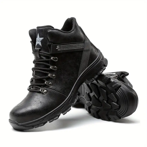 Diansen 915 <span class=keywords><strong>Scarpe</strong></span> <span class=keywords><strong>Antinfortunistiche</strong></span> Indistruttibili con Punta in Acciaio Unisex per Estate Autunno Primavera in Pelle Microfibra - Product Image 2