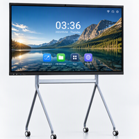 Tableau blanc interactif pour salle de classe Cuhub de 65 pouces, écran tactile 4K 40 points avec système d'exploitation Android/Windows, panneau LED, caméra 4800MP