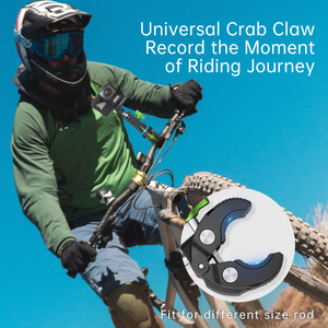 Giá đỡ điện thoại camera bằng hợp kim nhôm, dành cho xe đạp, xe máy, màu đen, kiểu càng cua, tương thích với Insta360, <span class=keywords><strong>GoPro</strong></span> và các camera hành động phổ thông - Product Image 5