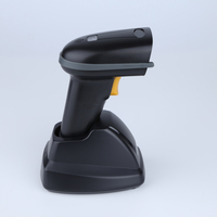Scanner de codes-barres et de codes QR sans fil avec station de charge-Scanner de mise au point automatique 2.4GHz pour la vente au détail