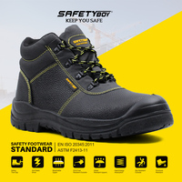 SAFETYBOY chaussures de sécurité en cuir véritable pour hommes bottes de travailleur standard CE avec bout en acier pour le travail en usine