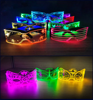 Lunettes lumineuses colorées Offre Spéciale LED Lunettes de musique tendance Cyberpunk Lunettes lumineuses Crazy Party