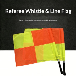 Stainless Ref <b>Flags</b> Football Rugby Referee Beep Soccer Professional <b>Linesman</b> <b>Flag</b> - Product Image 4