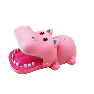 Notável qualidade pai-filho jogos interativos mordendo dedos hipopótamo styling spoofing canta Plastic Joke Toys