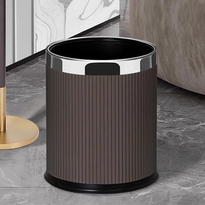 Hai lớp mở Top PP nhựa da 10L văn phòng nhà trang trí sắt trashcan lidless rác <span class=keywords><strong>bin</strong></span> cho chất thải giấy giỏ - Product Image 5