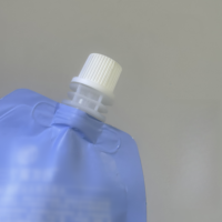 Bouchon à vis en plastique PE de 10mm de qualité alimentaire avec couvercles à bec rabattable jante sûre pour les produits de gelée pour enfants emballage avec pochette flexible