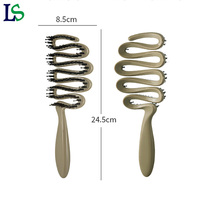 Brosse à cheveux de barbier de nouvelle conception en gros, outil de coiffure, brosse à cheveux bouclés humides et secs, brosse à démêler les cheveux, brosses de coiffage avec logo
