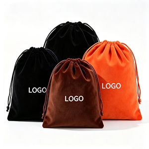 <b>Small</b> Size Velvet Drawstring Pouch Custom Logo Velvet <b>Bag</b> for Earring Jewelry Cosmetic Wedding Favor <b>Gift</b> Packing <b>Bag</b> - Product Image 6