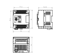 Controlador Lógico Programable PLC Samkoon FAs-20MT-AC Nuevo con 1 Año de Garantía, 20 E/S para Control de Automatización Industrial