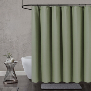 <span class=keywords><strong>Vert</strong></span> <span class=keywords><strong>sauge</strong></span> 240 gsm lourd imperméable polyester moderne hôtel Jacquard tricot tissage gaufré <span class=keywords><strong>rideau</strong></span> <span class=keywords><strong>de</strong></span> <span class=keywords><strong>douche</strong></span> - Product Image 2