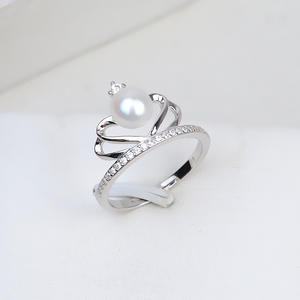 Bague ouverte en argent S925, accessoire de bricolage, amovible, 7-8 perles vides pour doigt, 248 perles semi-finies pour la personnalisation de vos bijoux - Product Image 1