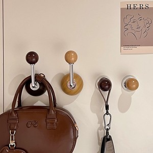 Wall Mounted Suction Cup Hooks Round Self Adhesive Coat Rack Hat Storage Front Door Hook Single Hangar - Product Image 3