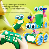 150 Piezas de Bloques de Construcción de Plástico Codificados, Set de Ciencia STEAM, Kit de Construcción de Robot Creativo con Control Remoto para la Educación Infantil