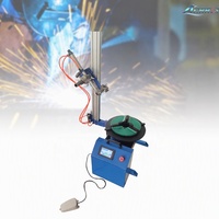 Plateau tournant de soudage vertical à écran tactile PLC, vitesse de rotation 10 tr/min, capacité 30-100 kg, mandrin 300 mm, support de torche pneumatique