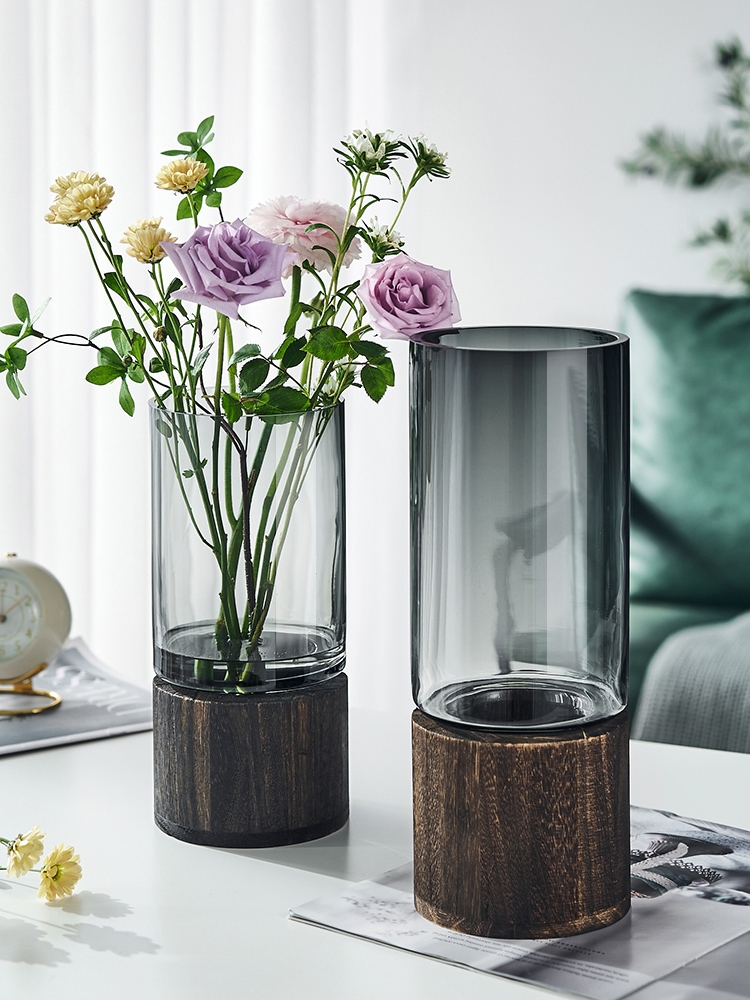 Factory Produced Wholesale Table Blown Recycled Glass Vase