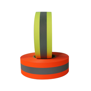 Tiras reflectantes impermeables Oxford para ropa, correas de tela para coser, cinta <span class=keywords><strong>fluorescente</strong></span> reflectante - Product Image 1