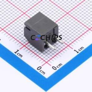 930-T-DS/02 <b>Screw</b> Terminal <b>Block</b> Through hole Component (THT),P=3.5mm Connector 1x2P 3.5mm Gray Through Hole - Product Image 2