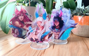 OEM Odm อะคริลิกสแตนดี้ League of Legends อะคริลิกสแตนดี้ Spirit Blossom Ahri Aphelios Syndra Snow Moon <span class=keywords><strong>Kayn</strong></span> - Product Image 2