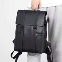 Sac à dos pour ordinateur portable à faible MOQ pour étudiants, en cuir PU imperméable, idéal pour les voyages d'affaires, le sport, les femmes et les hommes