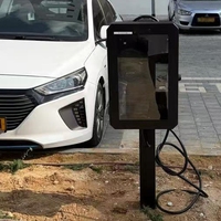 Boîtier métallique vide pour chargeur de véhicule électrique domestique, étanche IP65, montage mural, boîte de recharge pour véhicule électrique
