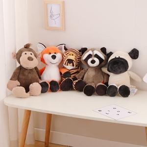 Juguetes de Peluche Súper Suaves de los <span class=keywords><strong>Hermanos</strong></span> del Bosque, León, Tigre, Elefante, Jirafa, Perro, Animales de Peluche, Muñecos Pequeños para Niños, Regalo de Cumpleaños - Product Image 2
