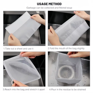 ถุงขยะ ถุงกรองเศษอาหารในอ่างล้างจาน ถุงขยะสำหรับถังขยะ สำหรับใช้ในชีวิตประจำวัน ปิกนิก ห้องนอน สำนักงาน ห้องน้ำ - Product Image 5