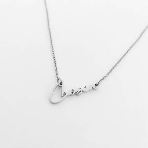 316L choisi lettre collier amour cadeau adoption cadeau affirmation bijoux affirmation mots baptême cadeau chrétien bijoux - Product Image 3