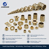 Boulon en bronze autolubrifiant, graissage au graphite, en cuivre, cylindrique et à bride, roulement sans huile pour machines industrielles