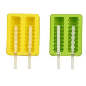 Moule à glace en silicone empilable sans BPA avec couvercle facile à utiliser, forme cube, pour bâtonnets de glace, jus, café, thé, vin, bière - Product Image 1