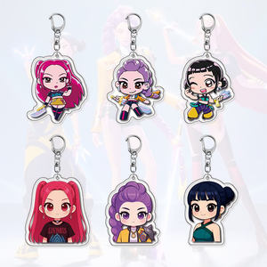 Llavero Acrílico <span class=keywords><strong>de</strong></span> Personajes <span class=keywords><strong>de</strong></span> Dibujos Animados <span class=keywords><strong>de</strong></span> Rumi Mira Zoey, Impresión UV, Anime KPop Demon Hunters, Regalo Promocional al por Mayor - Product Image 1