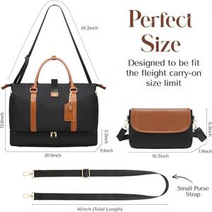 Bolsa de viaje grande impermeable y duradera convertible 4 en 1 para artículos personales con compartimento para zapatos - Product Image 5