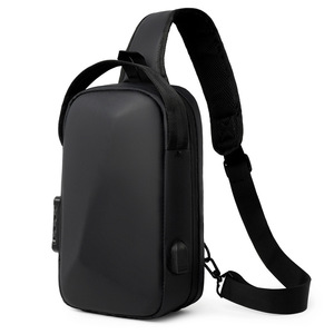 EVA Shell Duro Bolsa De Ombro Dos Homens Impermeável Com Porta De Carregamento USB Moda <span class=keywords><strong>Anti</strong></span>-Roubo Sling Crossbody <span class=keywords><strong>Bag</strong></span> - Product Image 5
