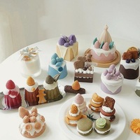 Simulation Creme Kuchen Aroma therapie Kerze Erdbeer Schokolade Kirsche Macaron Nische Aroma Nettes Geburtstags geschenk
