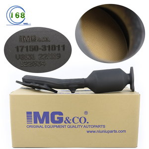 Sistema di scarico dell'automobile del silenziatore del tubo di scarico dell'acciaio inossidabile di marca <span class=keywords><strong>IMG</strong></span> 17150-31011 per Toyota LAND CRUISER PRADO 2002-2010 - Product Image 2