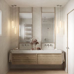 Artisan Floating Bathroom Cabinet <strong>Timber</strong> Veneer <strong>Vanities</strong> Sink Bathroom - Product Image 2