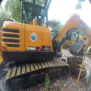 Excavadora de cadenas Sany SY60CPro de 6 toneladas de alta calidad, fabricada en China, a bajo precio, con motor y componentes de motor principales usados. - Product Image 3