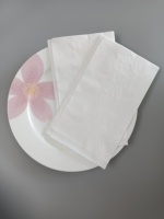 Vente directe du fabricant, serviettes de table gaufrées 2 plis, pliage 1/8, haute qualité, prix attractif.